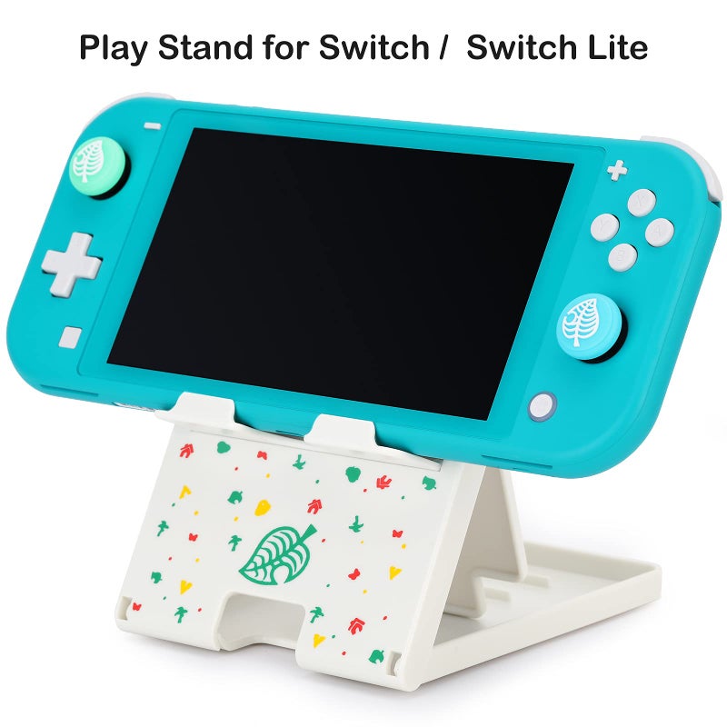 Tscope Switch Stand for Nintendo, for Animal Crossing Switch Holder, Adjustable Compact Portable Foldable Stand for Nintendo Lite OLED Accessories (White) - Image 2